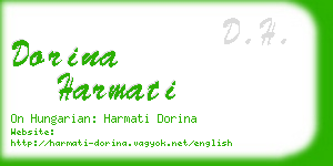 dorina harmati business card